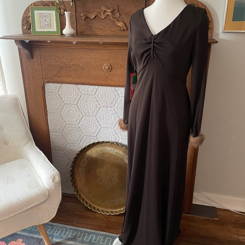 1980's Vintage Formal Wear with Fur Accents